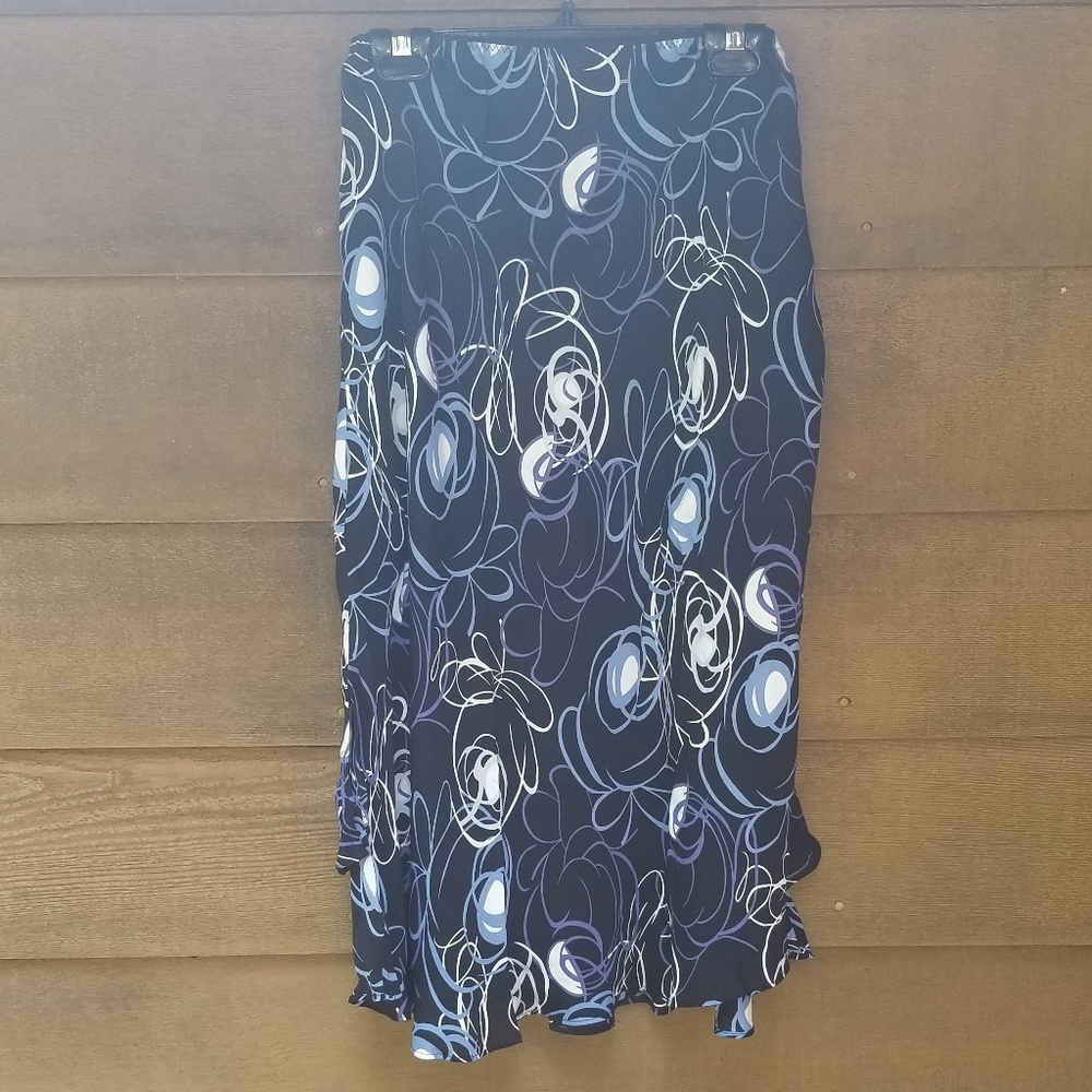 🖤 NEW! Alfani 100% Silk Abstract Skirt 🖤